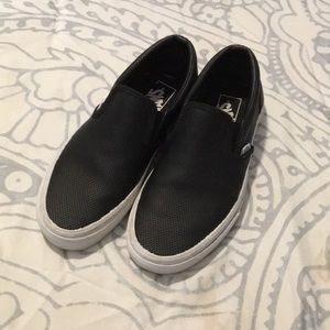 Black slip on vans Women’s-8